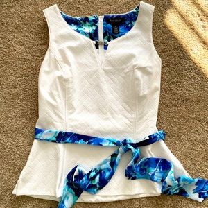 White House Black Market peplum style top.
